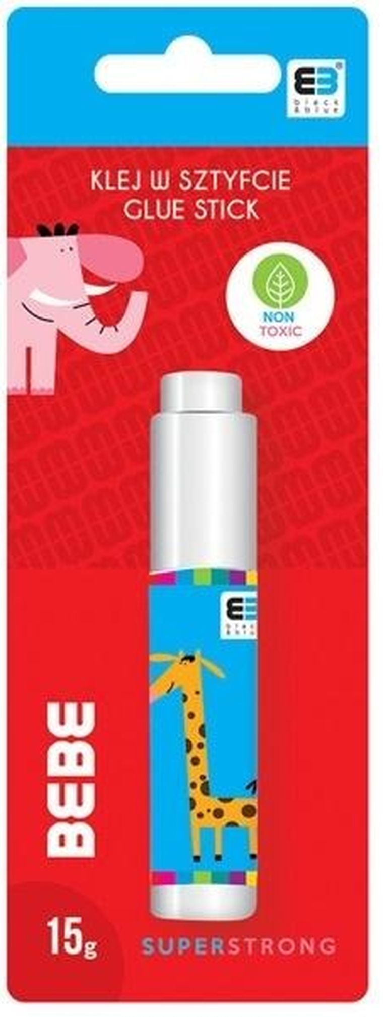 Interdruk, BB Kids, klej w sztyfcie, czerwony, 15g