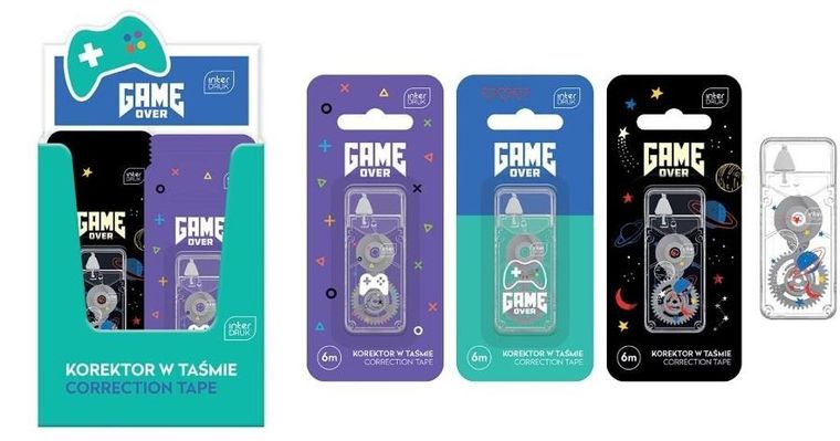 Interdruk, Game Over, korektor w taśmie, 6m, 1 szt.
