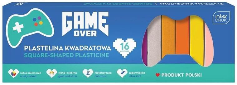 Interdruk, Game Over, plastelina kwadratowa, 16 kolorów