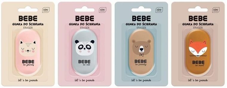 Interdruk, gumka do ścierania, owal, BB Friends
