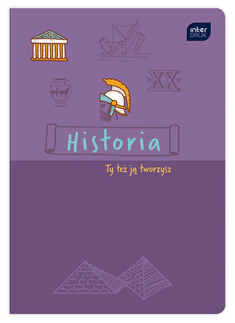 Interdruk, Historia, zeszyt A5, 60 kartek, kratka, 1 szt.