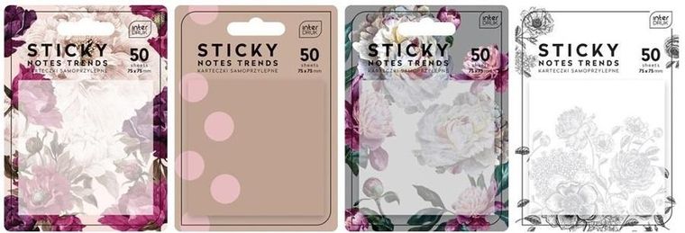Interdruk, karteczki samoprzylepne, Trends, 75-75 mm, 50 kartek