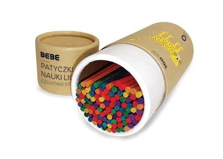 Interdruk, patyczki do nauki liczenia, drewniane