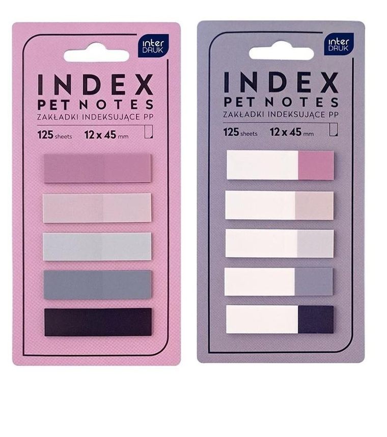 Interdruk, Pet Notes, zakładki indeksujące, Nude, 125 szt.