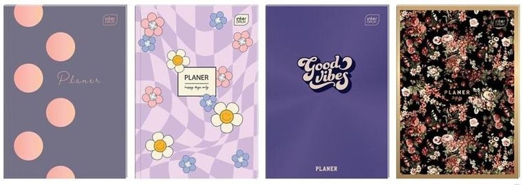 Interdruk, planer A5, 80 kartek, metalic, 1 szt.