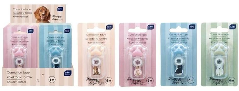Interdruk, Puppy Sign, korektor w taśmie, 6m, 1 szt.