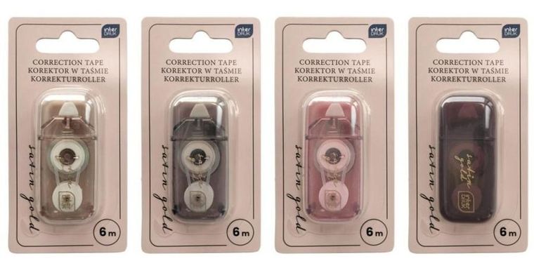 Interdruk, Satin Gold, korektor w taśmie mini, 6m, 1 szt.