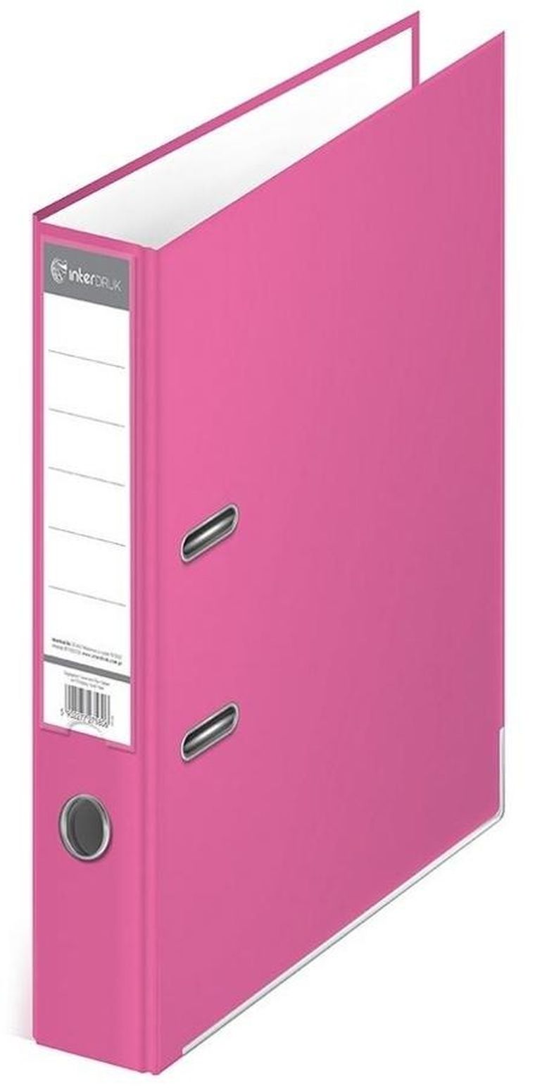 Interdruk, segregator A4, 75/2 Ringi, różowy
