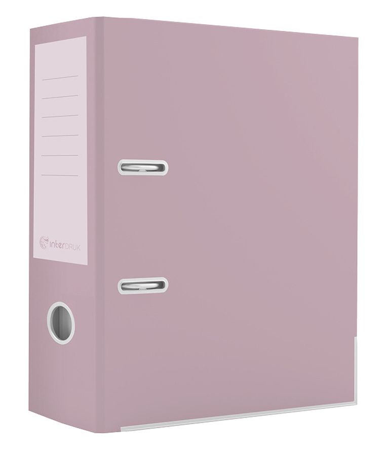 Interdruk, segregator A4, dźwignia dociskająca, pastel nude