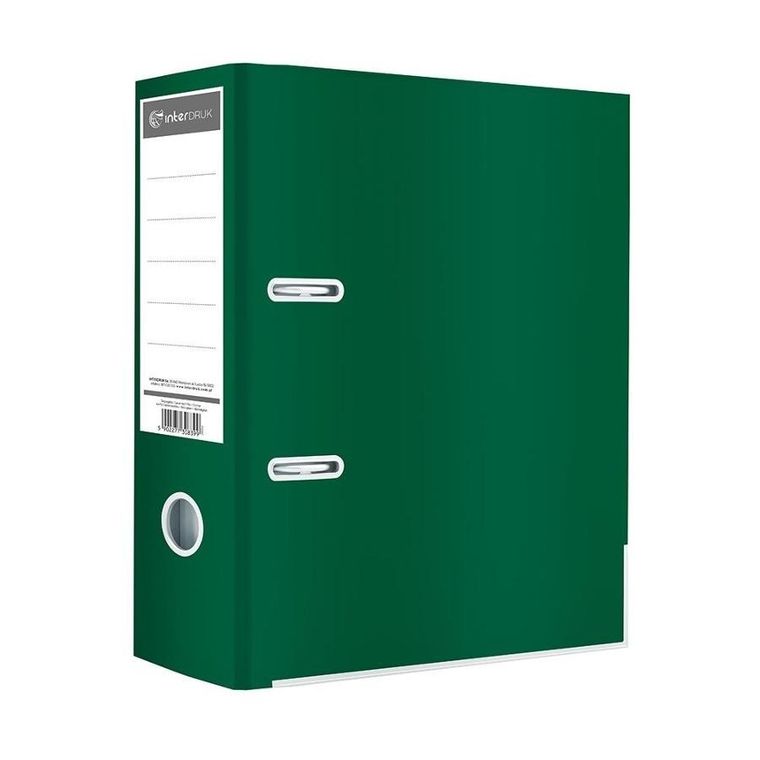 Interdruk, segregator A4/75K, ciemnozielony błysk
