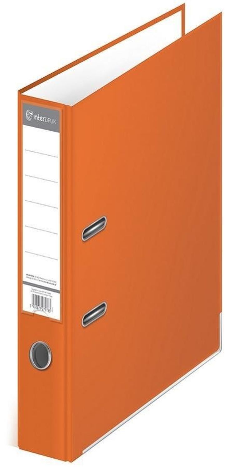 Interdruk, segregator A4/75K, pomarańczowy