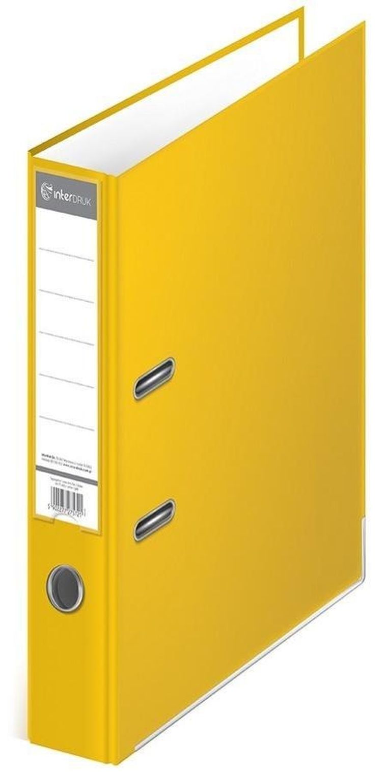 Interdruk, segregator A4/75K, żółty