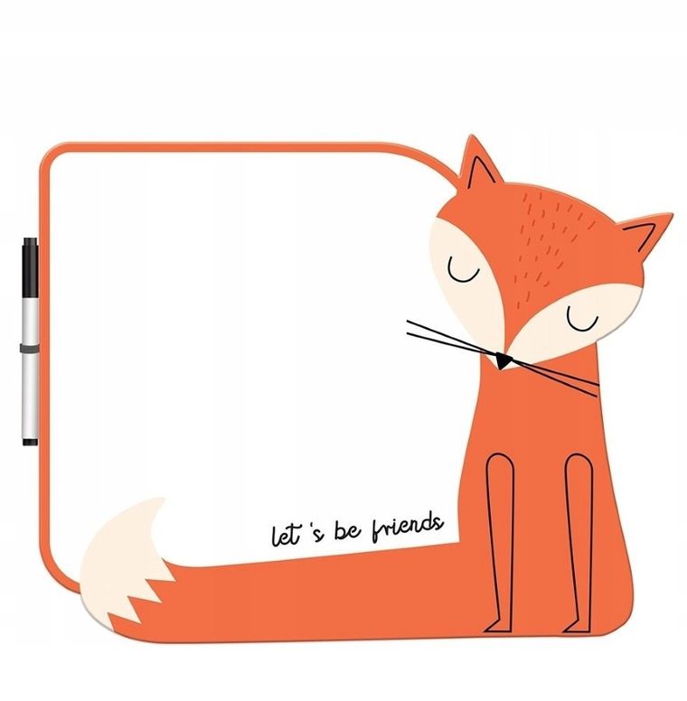 Interdruk, tablica suchościeralna, Lis