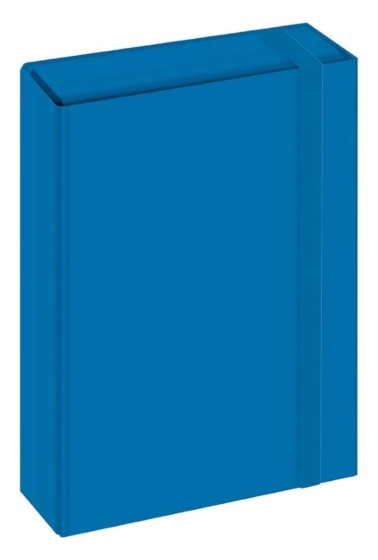 Interdruk, teczka z gumką A4, niebieska, 1 szt.