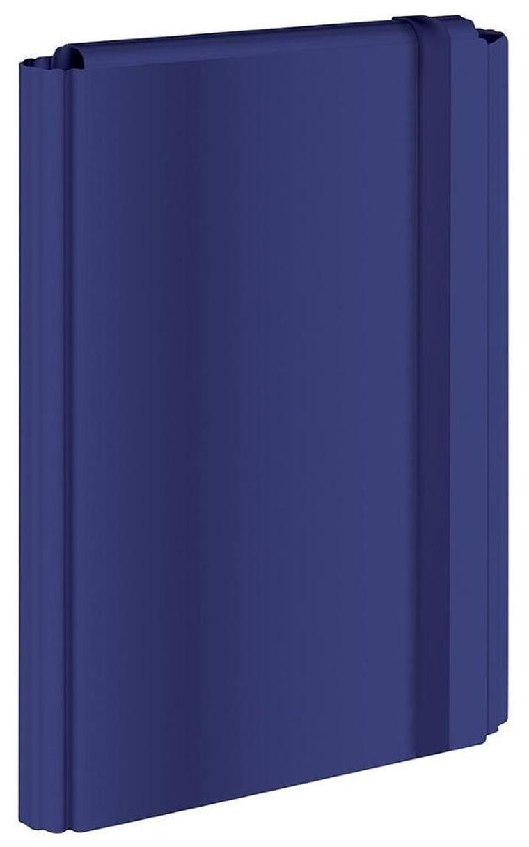 Interdruk, teczka z gumką A4 twarda oprawa, ciemnoniebieska, 1 szt.