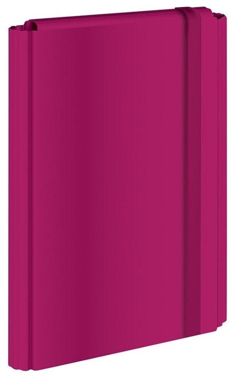 Interdruk, teczka z gumką A4, twarda oprawa, fuksja, 1 szt.