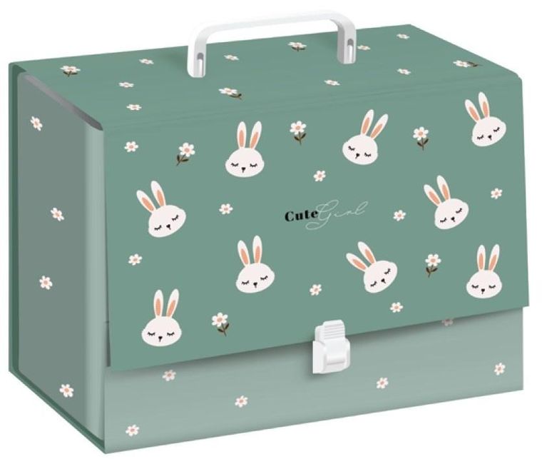 Interdruk, teczka z rączką C4, cute girl, 10 cm