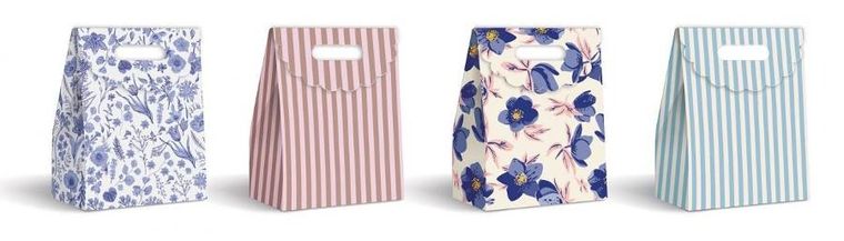 Interdruk, torebka prezentowa z zapięciem na rzep, duża, 1 szt.