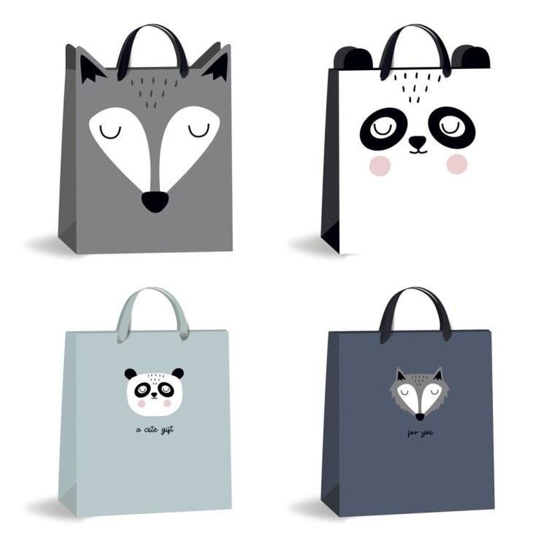 Interdruk, torebka upominkowa, średnia z uszami, Friends