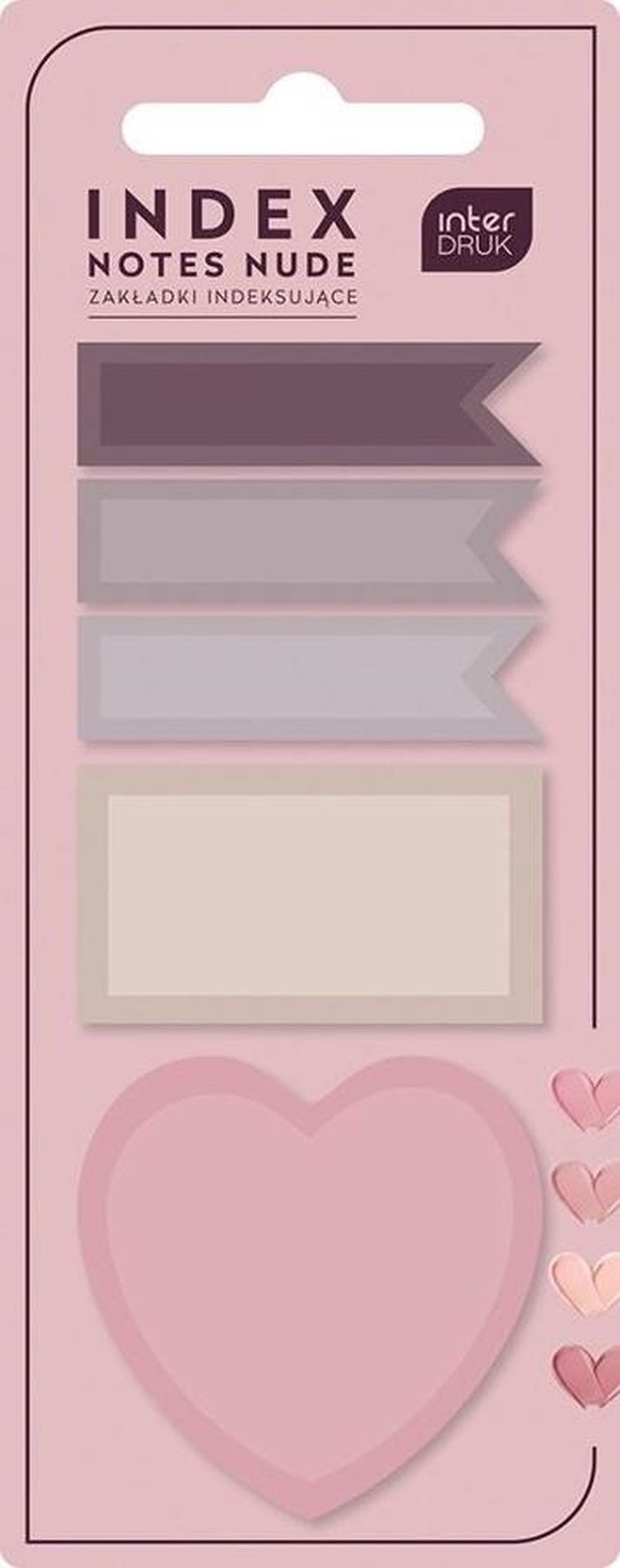 Interdruk, zakładki indeksujące, Nude, 125 szt.