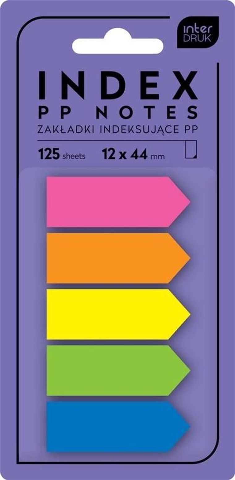 Interdruk, zakładki indeksujące, strzałki, 125 szt.