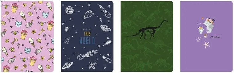 Interdruk, zeszyt A5, 16 kartek, linia, 3 kolory, 1 szt.