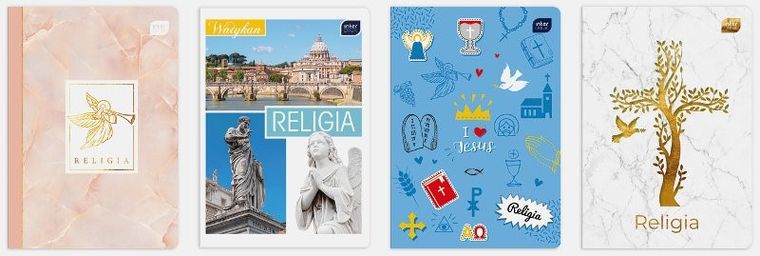 Interdruk, zeszyt A5, 60 kartek, kratka, religia, 1 szt.