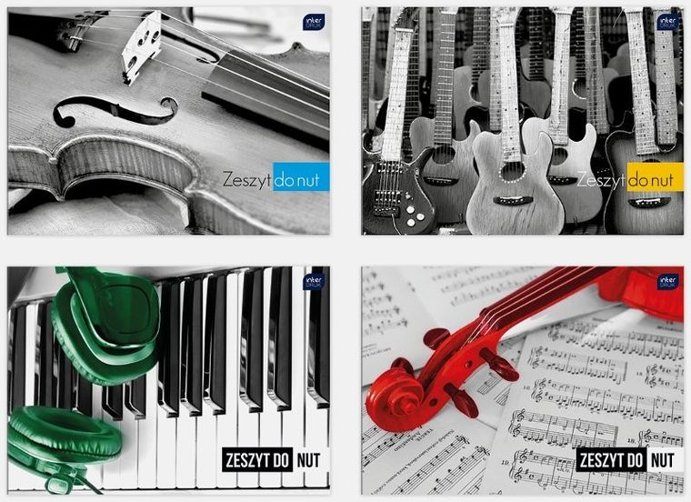 Interdruk, zeszyt do nut A4, 16 kartek, 1 szt.