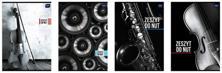 Interdruk, zeszyt do nut A4, 16 kartek, UV, 1 szt.