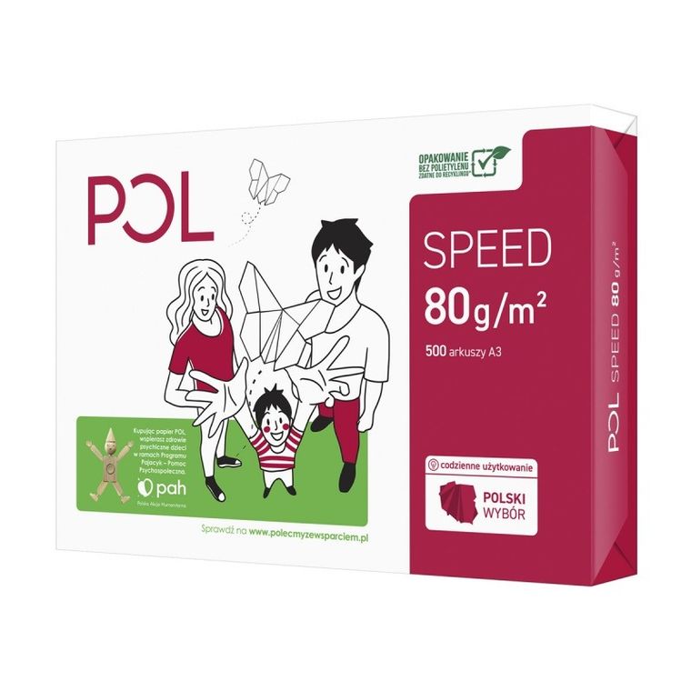 International Paper, Polspeed, papier xero, A3, 80g, 500 arkuszy