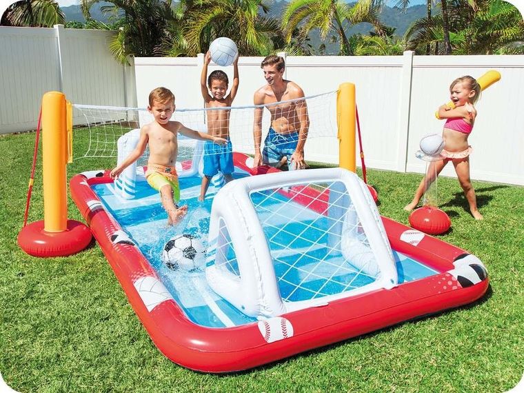 Intex, Arena sportowa, dmuchany plac zabaw, 325-267-102 cm