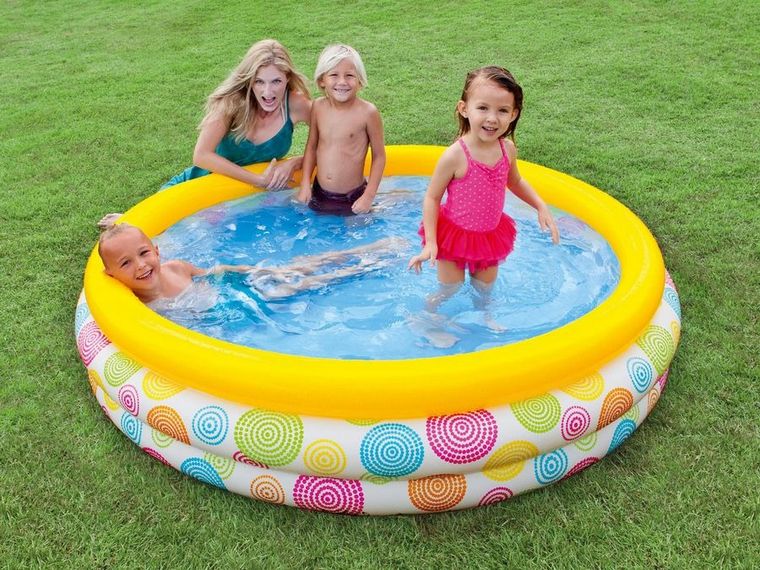 Intex, basen dmuchany dla dzieci, geometria, 168-40 cm