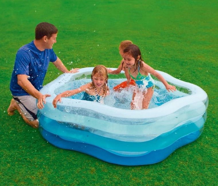 Intex, basen dmuchany, letnie kolory, 185-180-53 cm