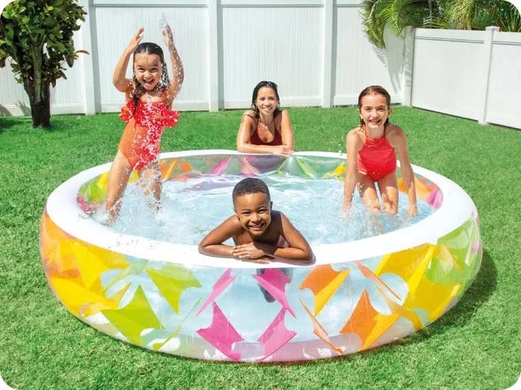 Intex, basen dmuchany, okrągły, wiatraczki, 56-229 cm