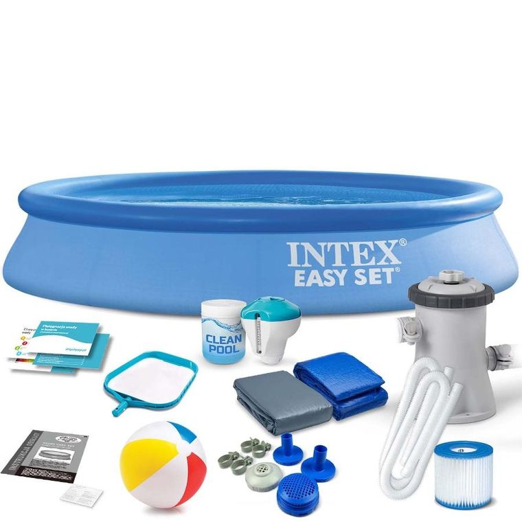Intex, basen ogrodowy rozporowy, 305-61 cm, zestaw 16w1