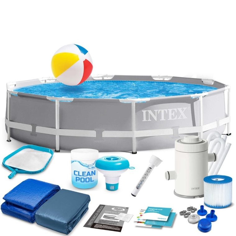 Intex, basen ogrodowy, stelażowy, 305-76 cm, zestaw 15w1