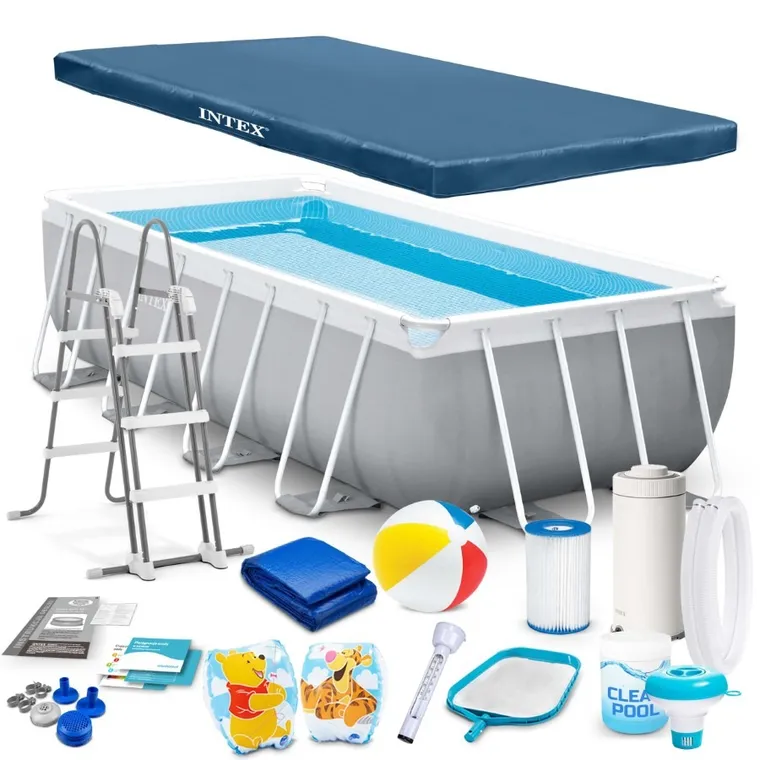 Intex, basen stelażowy, 400-200-122 cm, zestaw 18w1