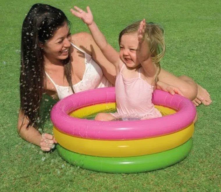 Intex, brodzik dmuchany dla dzieci, Sunset Glow, 61-22 cm