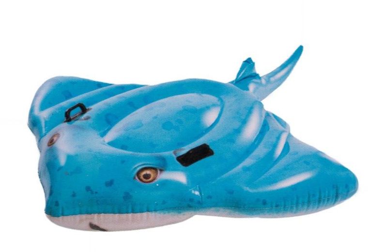 INTEX, dmuchany materac, płaszczka, 185-145 cm