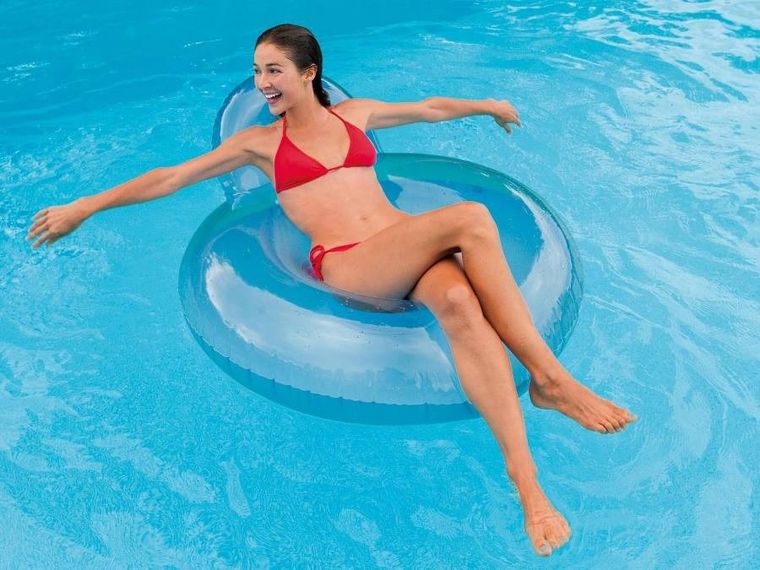 Intex, fotel dmuchany wielofunkcyjny, niebieski, 137-122 cm