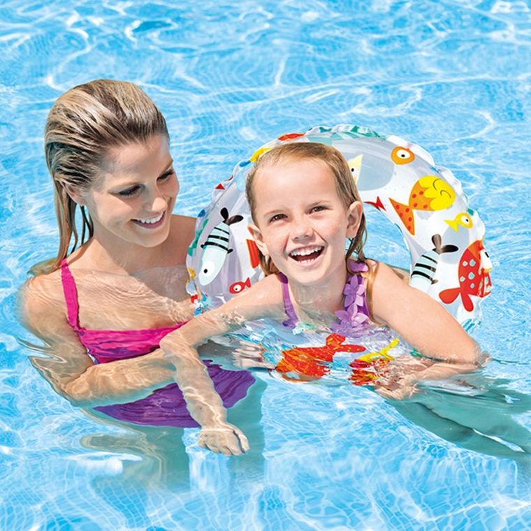 Intex, kółko do pływania, wzorzyste, 61 cm