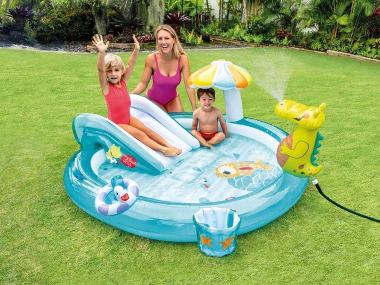 Intex, Krokodylek, dmuchany plac zabaw, 201-170-84 cm