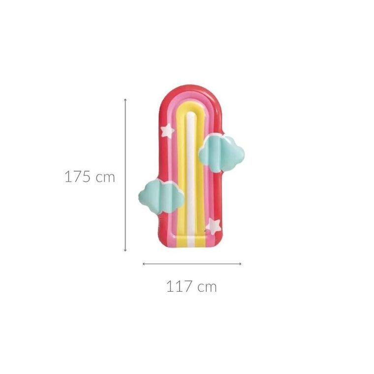 Intex, materac dmuchany, kształt tęczy
