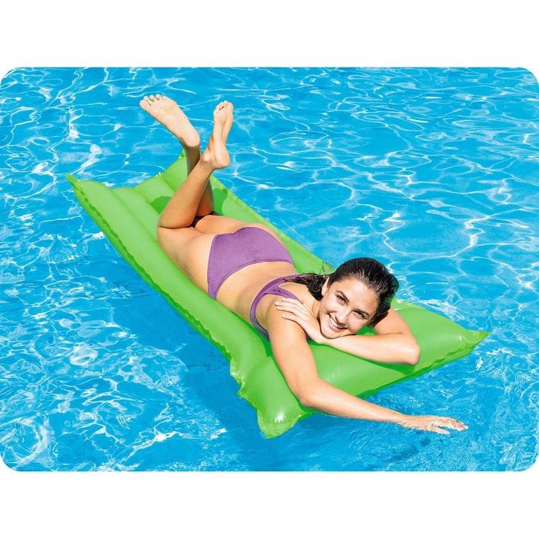 Intex, materac do pływania, zielony, 183-76 cm