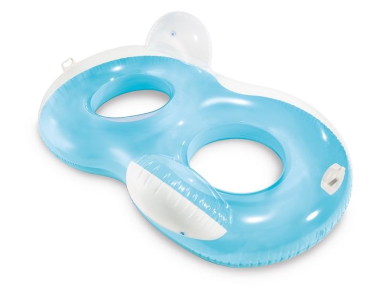 Intex, podwójne kółko do pływania z poduszką