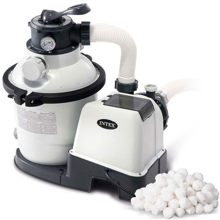 INTEX, pompa filtrująca, piaskowa + kulki filtracyjne, 5700 l/h, 26644