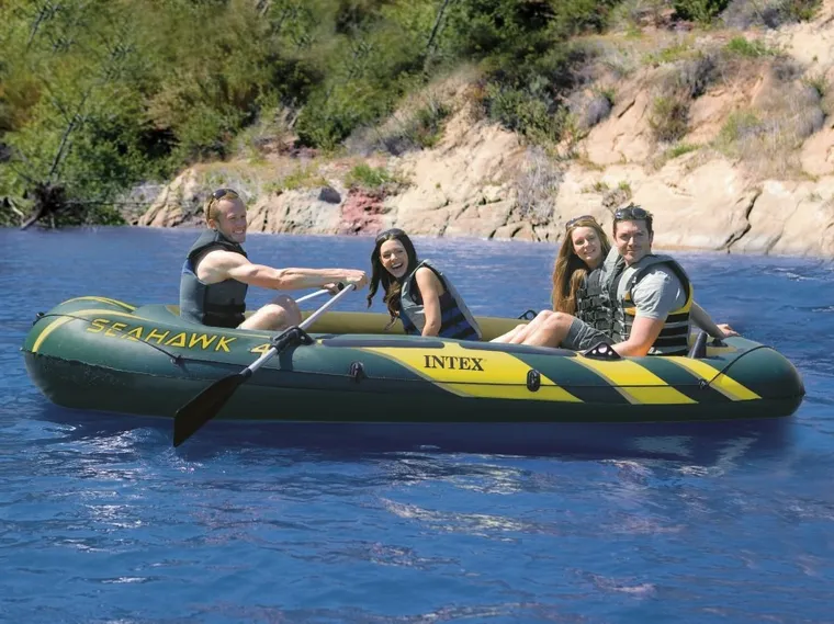 Intex, Seahawk 4, ponton, z wiosłami, 351-145-48 cm