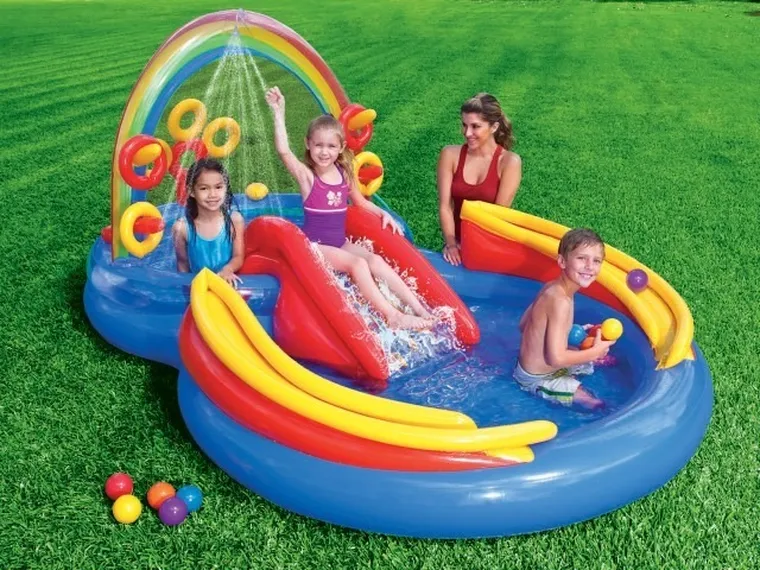 Intex, Tęcza, plac zabaw dmuchany, 297-193-135 cm