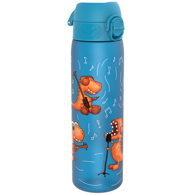 ION8, Dinoband, bidon z ustnikiem, niebieski, 500 ml
