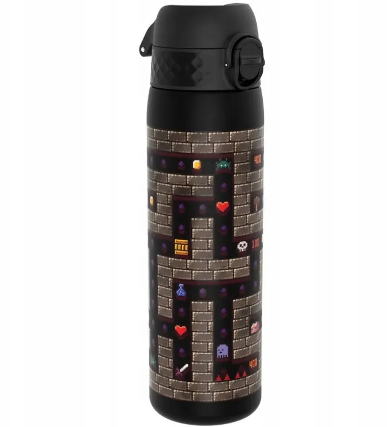 ION8, Gry, bidon z ustnikiem, czarny, 500 ml